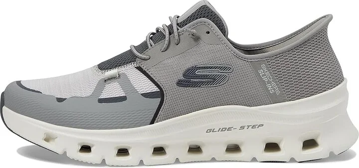 SKECHERS Glide-Step Pro Hands Free Slip-In Men's Shoes Grey/Charcoal : 11.5 EE - Wide, Synthetic - Image 6