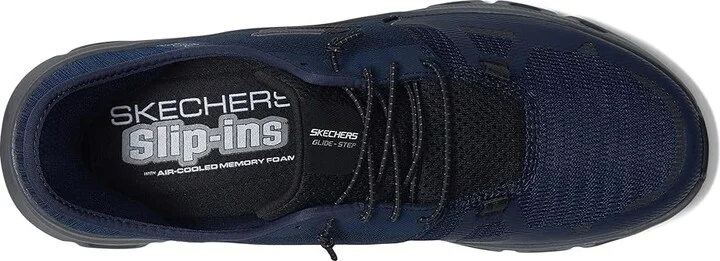 SKECHERS Glide-Step Pro Hands Free Slip-In Men's Shoes Navy/Charcoal : 13 D - Medium, Synthetic - Image 2