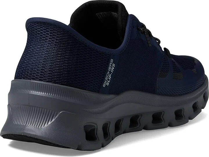 SKECHERS Glide-Step Pro Hands Free Slip-In Men's Shoes Navy/Charcoal : 13 D - Medium, Synthetic - Image 4