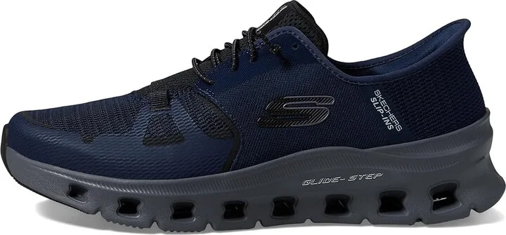 SKECHERS Glide-Step Pro Hands Free Slip-In Men's Shoes Navy/Charcoal : 13 D - Medium, Synthetic - Image 6