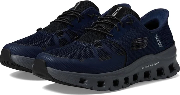 SKECHERS Glide-Step Pro Hands Free Slip-In Men's Shoes Navy/Charcoal : 13 D - Medium, Synthetic