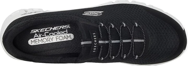 SKECHERS Glide Step Resilience Women's Shoes Black White : 5 B - Medium, Lace/Mesh/Rubber - Image 2