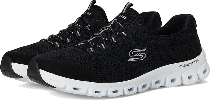 SKECHERS Glide Step Resilience Women's Shoes Black White : 5 B - Medium, Lace/Mesh/Rubber