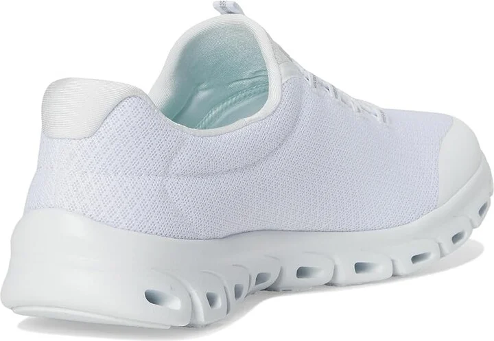 SKECHERS Glide Step Resilience Women's Shoes White Silver : 5 B - Medium, Lace/Mesh/Rubber - Image 4