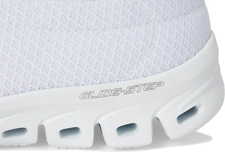SKECHERS Glide Step Resilience Women's Shoes White Silver : 5 B - Medium, Lace/Mesh/Rubber - Image 7