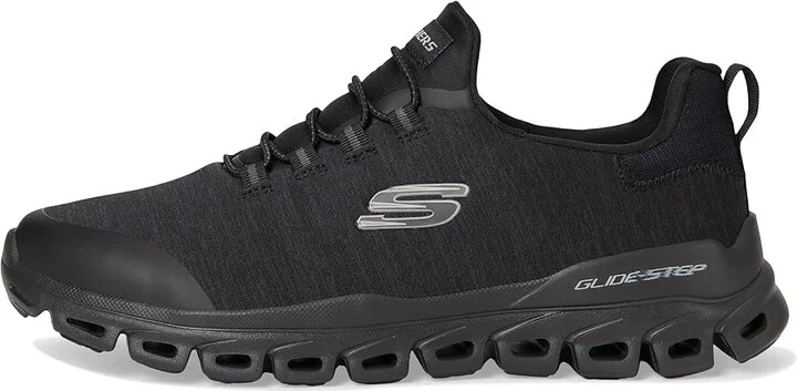 SKECHERS Glide-Step Ryla Men's Shoes Black/Black : 7 EE - Wide, Synthetic - Image 6