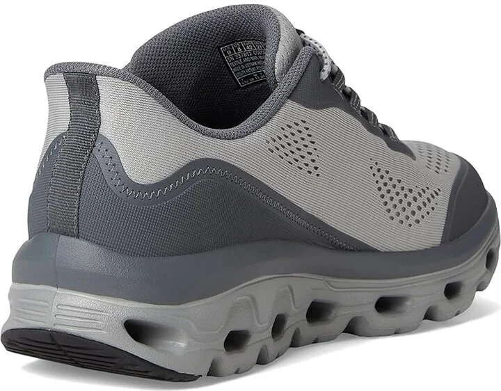 SKECHERS Glide-Step Sole Hands Free Slip-in Men's Shoes Gray : 7 D - Medium, Rubber - Image 4