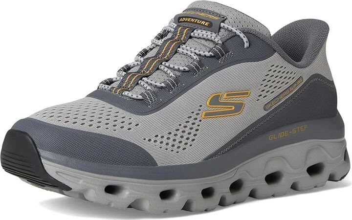 SKECHERS Glide-Step Sole Hands Free Slip-in Men's Shoes Gray : 7 D - Medium, Rubber - Image 5