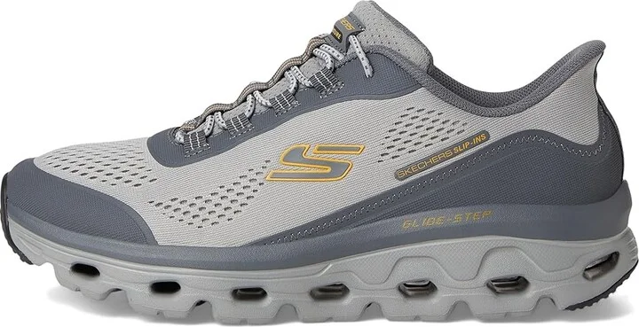 SKECHERS Glide-Step Sole Hands Free Slip-in Men's Shoes Gray : 7 D - Medium, Rubber - Image 6