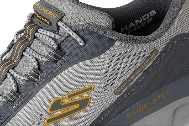 SKECHERS Glide-Step Sole Hands Free Slip-in Men's Shoes Gray : 7 D - Medium, Rubber - Image 7