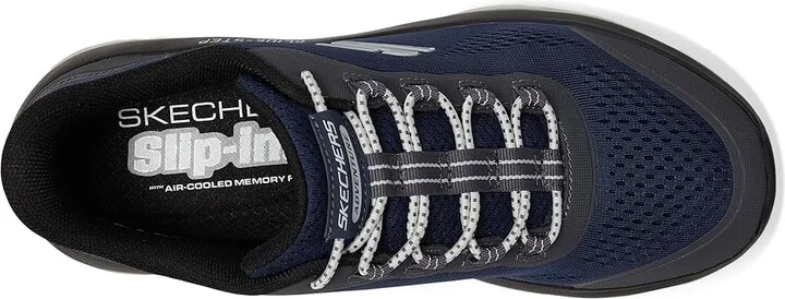 SKECHERS Glide-Step Sole Hands Free Slip-in Men's Shoes Navy : 9 D - Medium, Rubber - Image 2