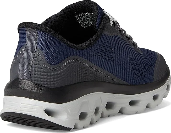 SKECHERS Glide-Step Sole Hands Free Slip-in Men's Shoes Navy : 9 D - Medium, Rubber - Image 4