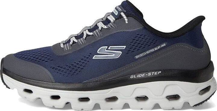 SKECHERS Glide-Step Sole Hands Free Slip-in Men's Shoes Navy : 9 D - Medium, Rubber - Image 6