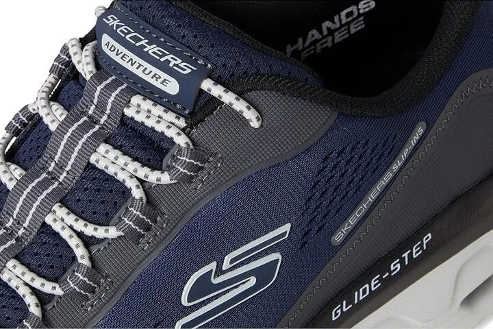 SKECHERS Glide-Step Sole Hands Free Slip-in Men's Shoes Navy : 9 D - Medium, Rubber - Image 7