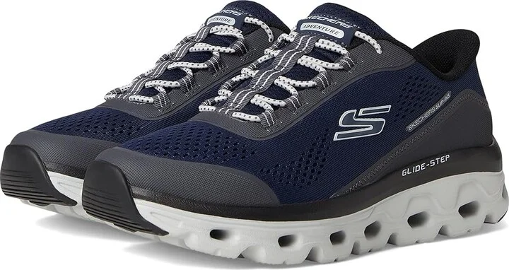 SKECHERS Glide-Step Sole Hands Free Slip-in Men's Shoes Navy : 9 D - Medium, Rubber