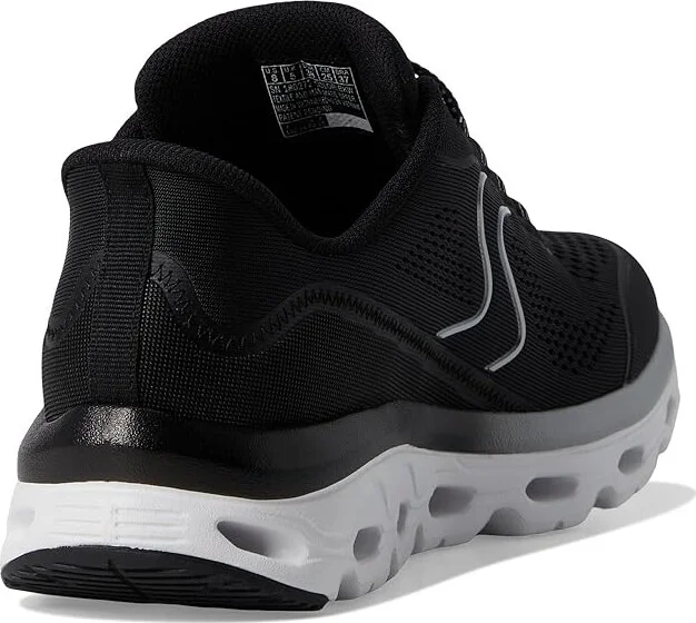 SKECHERS Glide Step Sole Hands Free Slip-Ins Women's Shoes Black/White : 5.5 C - Wide, Mesh - Image 4