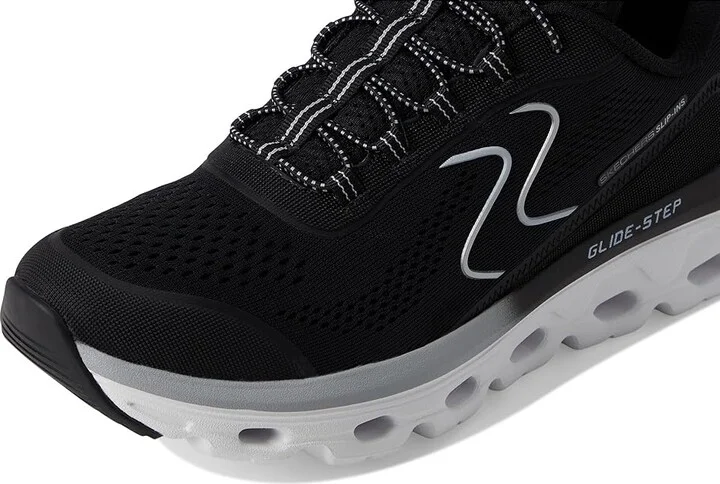 SKECHERS Glide Step Sole Hands Free Slip-Ins Women's Shoes Black/White : 5.5 C - Wide, Mesh - Image 7