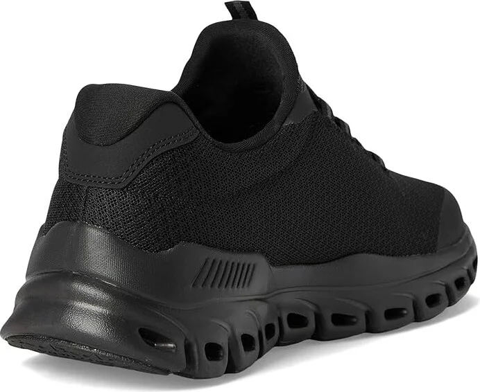 SKECHERS Glide-Step Sylo Men's Shoes Black/Black : 10.5 EE - Wide, Lace/Mesh - Image 4