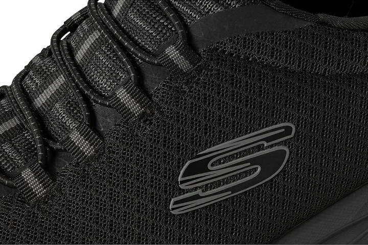 SKECHERS Glide-Step Sylo Men's Shoes Black/Black : 10.5 EE - Wide, Lace/Mesh - Image 7