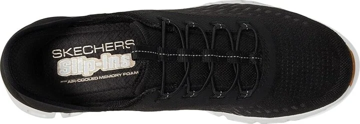 SKECHERS Glide Step Tranquility Hands Free Slip-Ins Women's Shoes Black/White : 5 B - Medium, Synthetic - Image 2