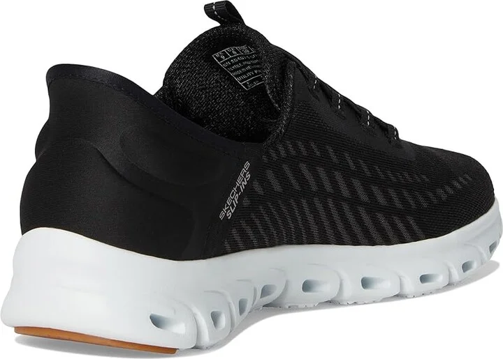 SKECHERS Glide Step Tranquility Hands Free Slip-Ins Women's Shoes Black/White : 5 B - Medium, Synthetic - Image 4