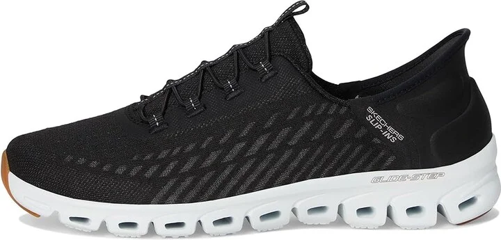 SKECHERS Glide Step Tranquility Hands Free Slip-Ins Women's Shoes Black/White : 5 B - Medium, Synthetic - Image 6