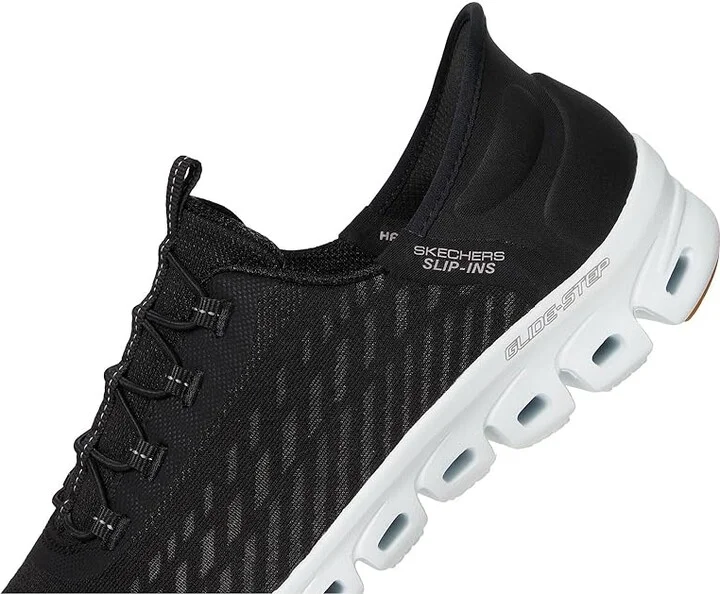 SKECHERS Glide Step Tranquility Hands Free Slip-Ins Women's Shoes Black/White : 5 B - Medium, Synthetic - Image 7