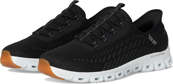 SKECHERS Glide Step Tranquility Hands Free Slip-Ins Women's Shoes Black/White : 5 B - Medium, Synthetic