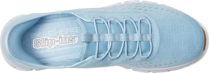SKECHERS Glide Step Tranquility Hands Free Slip-Ins Women's Shoes Light Blue : 5 B - Medium, Synthetic - Image 2