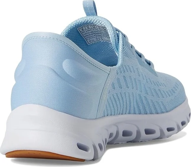 SKECHERS Glide Step Tranquility Hands Free Slip-Ins Women's Shoes Light Blue : 5 B - Medium, Synthetic - Image 4