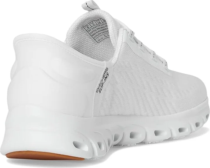 SKECHERS Glide Step Tranquility Hands Free Slip-Ins Women's Shoes White Black : 5 B - Medium, Synthetic - Image 4