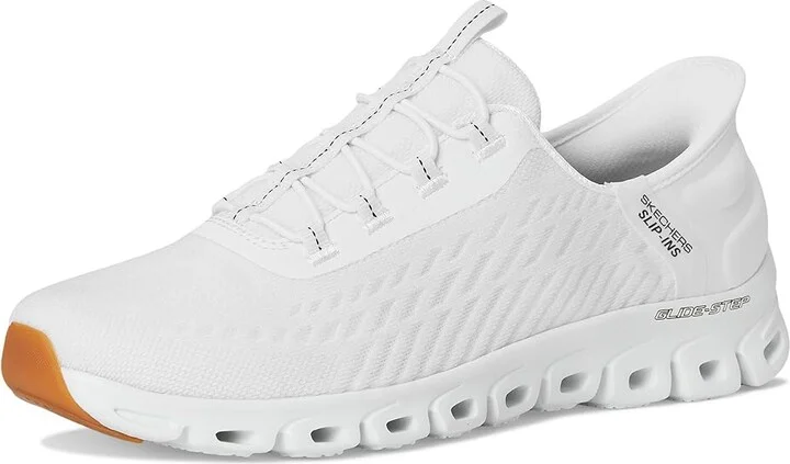 SKECHERS Glide Step Tranquility Hands Free Slip-Ins Women's Shoes White Black : 5 B - Medium, Synthetic - Image 5