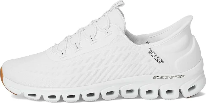 SKECHERS Glide Step Tranquility Hands Free Slip-Ins Women's Shoes White Black : 5 B - Medium, Synthetic - Image 6