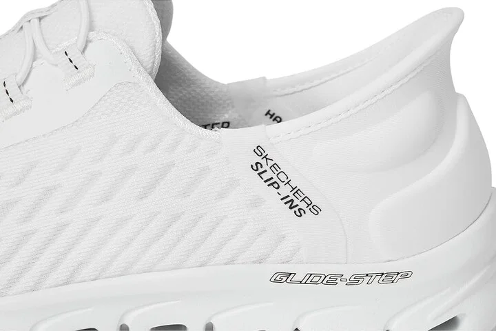 SKECHERS Glide Step Tranquility Hands Free Slip-Ins Women's Shoes White Black : 5 B - Medium, Synthetic - Image 7
