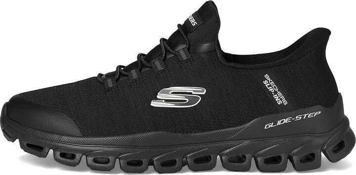SKECHERS Glide-Step Zefyr Hands Free Slip-in Men's Shoes Black : 13 D - Medium - Image 6