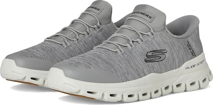 SKECHERS Glide-Step Zefyr Hands Free Slip-in Men's Shoes Gray : 9.5 D - Medium