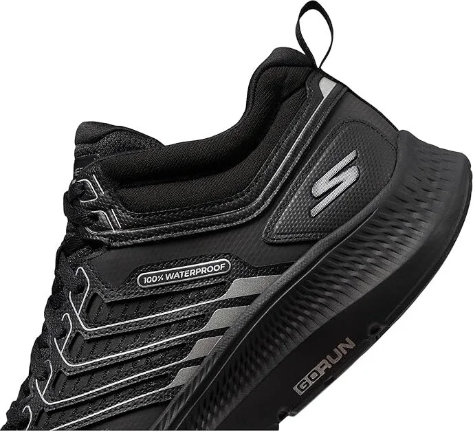 SKECHERS Go Run Consistent 2.0 - 100% Waterproof High Top Men's Shoes Black/Black : 7 D - Medium, Leather - Image 4