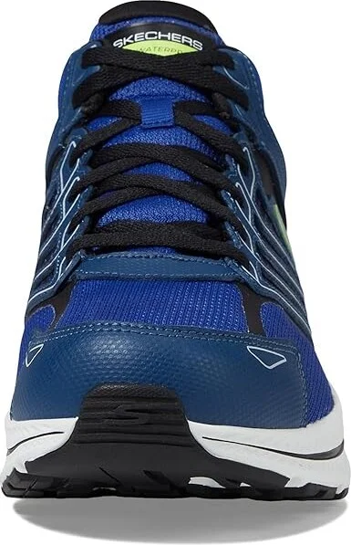 SKECHERS Go Run Consistent 2.0 - 100% Waterproof High Top Men's Shoes Blue : 8 D - Medium, Leather - Image 3