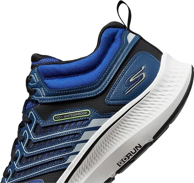 SKECHERS Go Run Consistent 2.0 - 100% Waterproof High Top Men's Shoes Blue : 8 D - Medium, Leather - Image 4