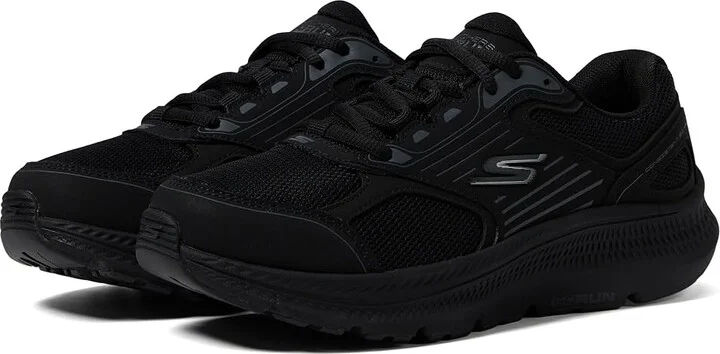 SKECHERS Go Run Consistent 2.0 Advantage Women's Shoes Black : 5.5 B - Medium, Leather