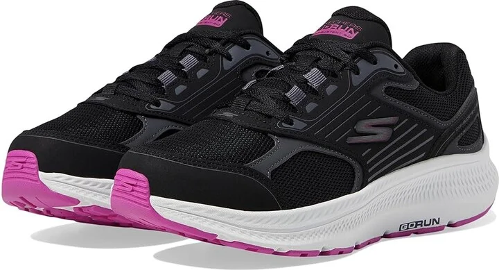 SKECHERS Go Run Consistent 2.0 Advantage Women's Shoes Black/Fuchsia : 7.5 B - Medium, Leather