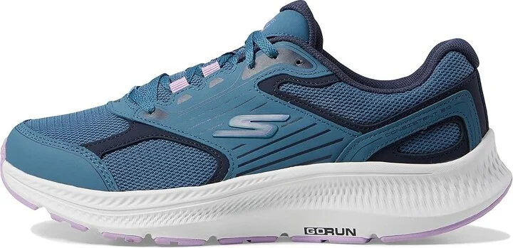 SKECHERS Go Run Consistent 2.0 Advantage Women's Shoes Blue/Purple : 5 B - Medium, Leather - Image 6