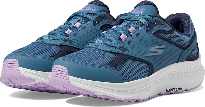 SKECHERS Go Run Consistent 2.0 Advantage Women's Shoes Blue/Purple : 5 B - Medium, Leather