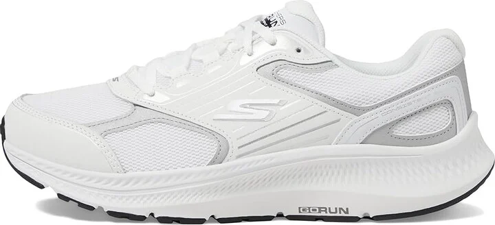 SKECHERS Go Run Consistent 2.0 Advantage Women's Shoes White/Silver : 6 B - Medium, Leather - Image 5