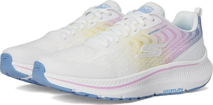 SKECHERS Go Run Consistent 2.0 Breathable Comfort Women's Shoes White/Multi : 7 B - Medium