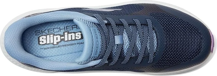 SKECHERS Go Run Consistent 2.0 Captiva Hands Free Slip-Ins Women's Shoes Navy/Lavender : 9 B - Medium - Image 2