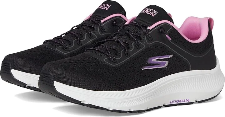 SKECHERS Go Run Consistent 2.0 Duval Women's Shoes Black/Pink : 6.5 B - Medium