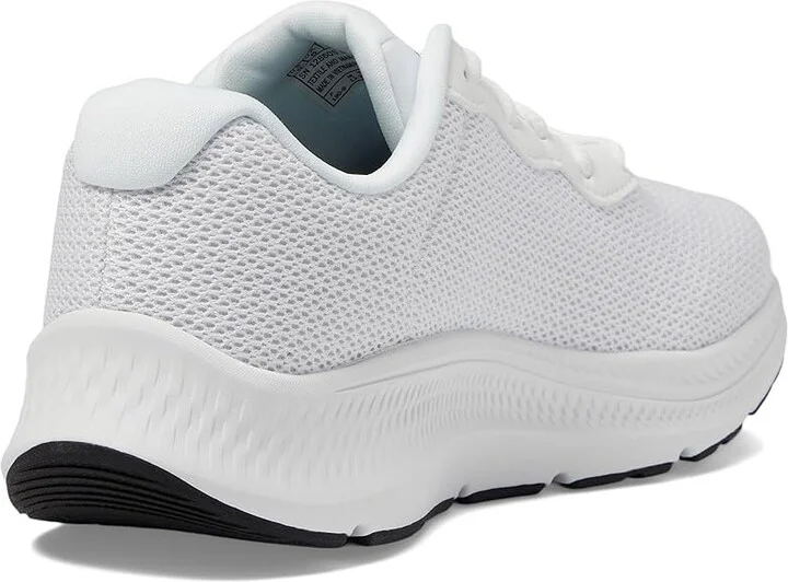 SKECHERS Go Run Consistent 2.0 Engaged Women's Shoes White/Black : 5 B - Medium, Textile - Image 4