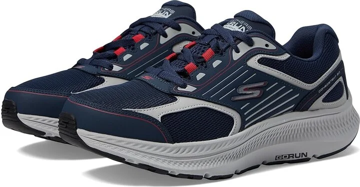 SKECHERS Go Run Consistent 2.0 Men's Shoes Navy/Red : 11 D - Medium, Leather/Textile