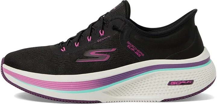 SKECHERS Go Run Elevate 2.0 Banyan Hands Free Slip-Ins Women's Shoes Black/Pink : 8 B - Medium, Synthetic - Image 6